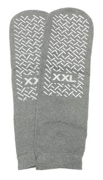 Slipper Socks , Gray Pair, 2XL Mens 12-13