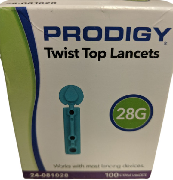 Prodigy Twist Top Lancets - 100Ct