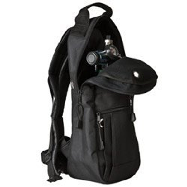 Cylinder Carrying Bags, Black, Backpack Style With High-Quality Padded Nylon Fabric