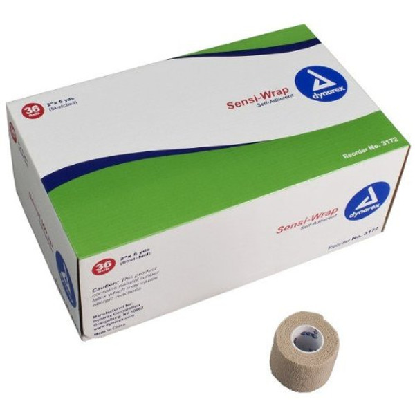 Dynarex Sensi-Wrap Bandage, Tan, 2 Inch X 5 Yard - Case