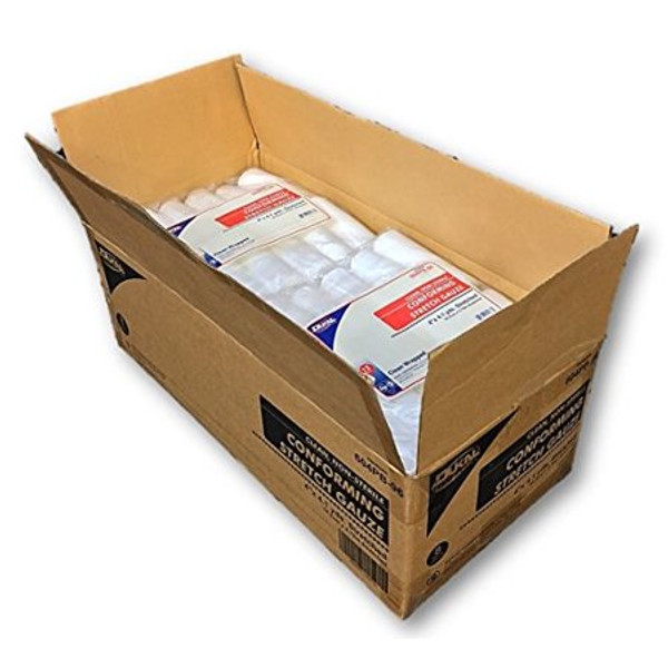 Case Of Conforming Stretch Gauze, 96 Clean Wrapped Rolls, 4X4.1Yds By Dukal