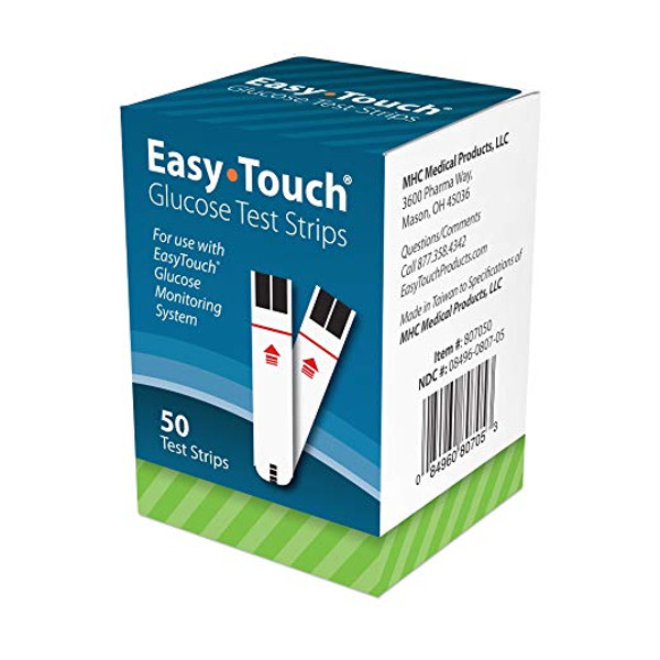 Easy Touch Blood Glucose Test Strips 50 Count, 4 Pack