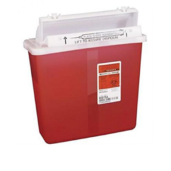 Container Sharpstar In-Room Mailbox Lid Red 5Qt Ea By, Kendall Company (1)