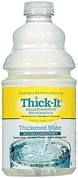 Thick-It Aquacareh2O Thickened Water  64 Oz. Bottle Unflavored Nectar Consistency - Case Of 4