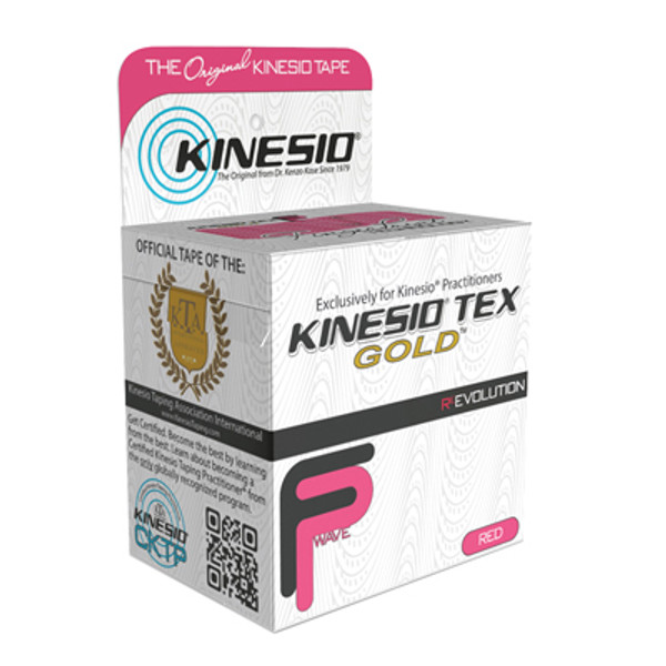 Kinesio Tape, Tex Gold Fp, 2 X 5.5 Yds, Red, 6 Rolls