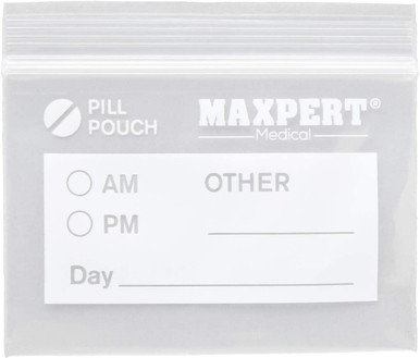 Maxpert AM/PM (7 Day) Weekly Round Travel Pill Organizer in Case