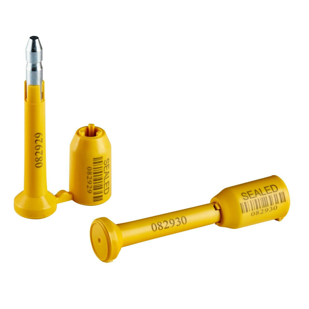 TOTALPACK® High Security Truck Steel Seals Pin Locks - Yellow, 10