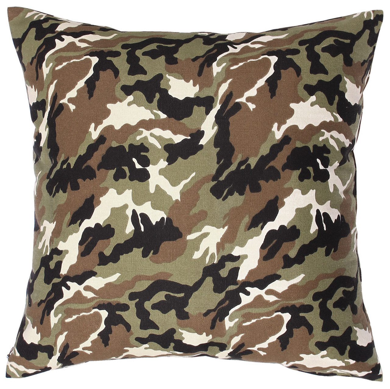 TangDepot® Camouflage Throw Pillow Cover, Camo Pillow Cases - 100% Cotton Canvas, Handmade - Many Colors & Sizes Avaliable