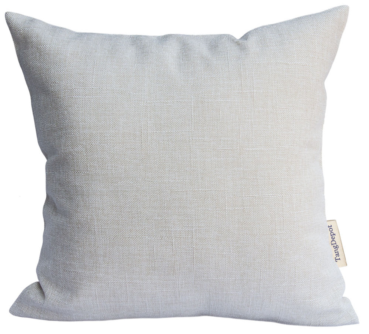 TangDepot Heavy Lined Linen Cushion Cover, Throw Pillow Cover