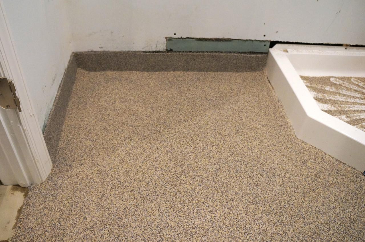 Image showcasing DECORPOXY™ COVE MORTAR Decorative Epoxy Cove Mortar Sanitary Barrier