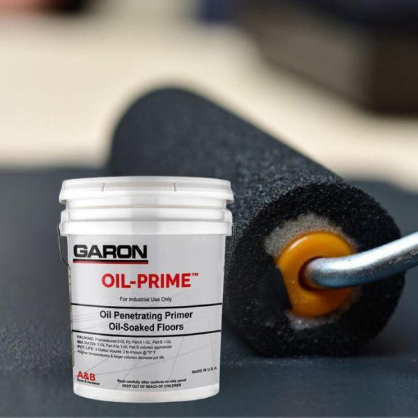 OIL-PRIME™ Oil Penetrating Primer Adheres to Oil-Soaked Concrete