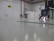 Military Aircraft Hangar Floor Coating Applied with In-House Crew