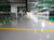 Shiny parking garage floors after using epoxy floor coating