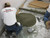 Workers applying High Strength, Non-Shrink Grout
