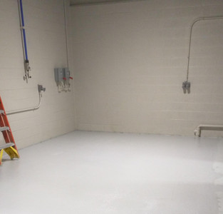 Concrete Floor Repair in Chemical Spill Area