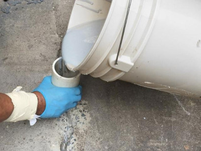 Filling Cracks in Outdoor Loading Zone Area