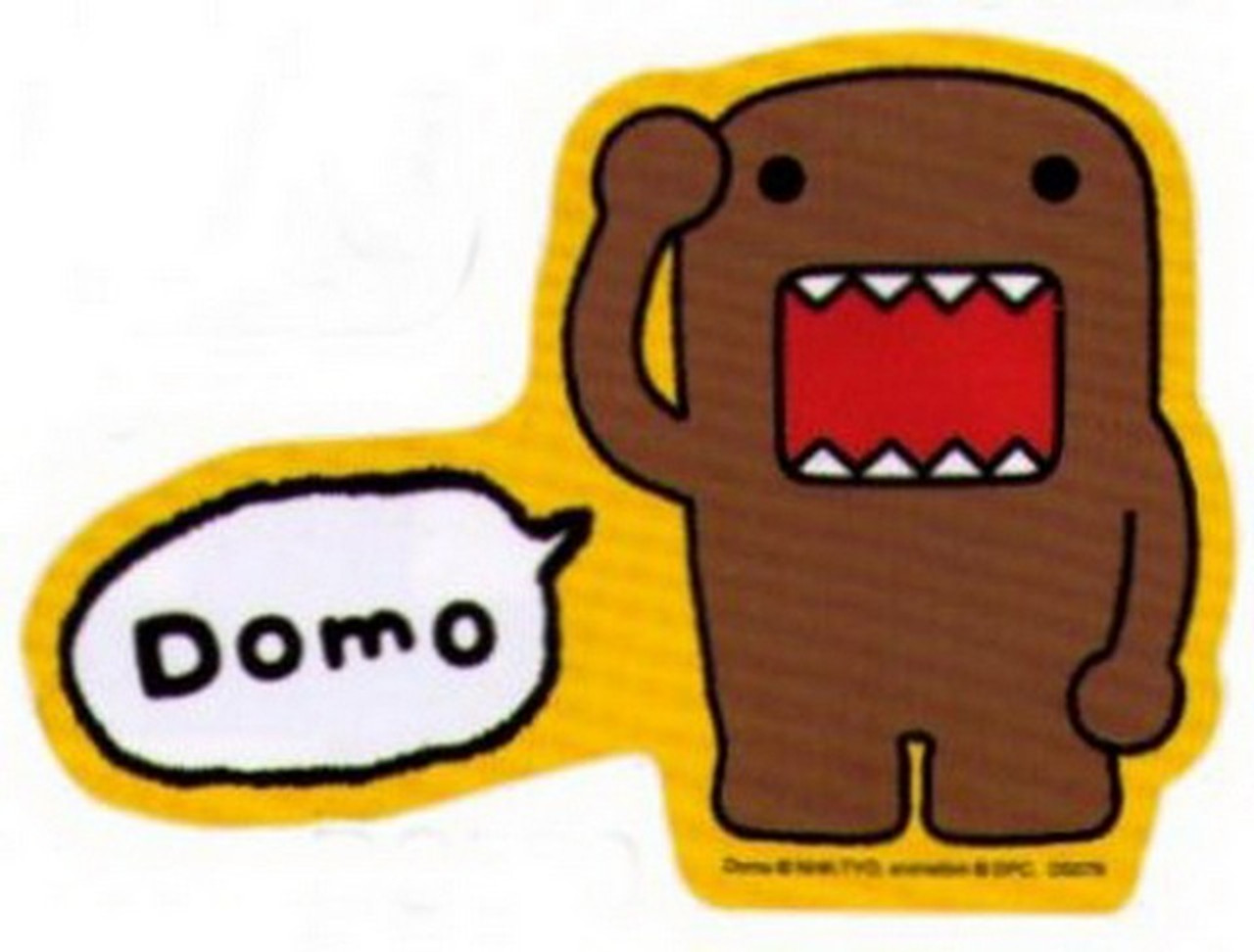 Get Wallpaper Domo Kun Saluting Sticker Ds579 Gkworld For iPhone Free