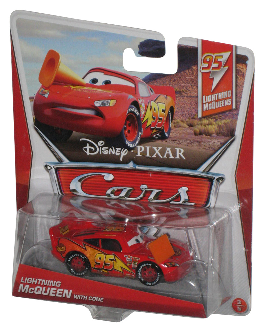 MATTEL 2013 Disney-PIXAR &quot;CARS&quot; LIGHTNING McQUEENS &quot;LIGHTNING McQUEEN WITH CONE&quot;　マテル　「カーズ」　ライトニングマックイーンズ　「ラ khxv5rg Amazon.com: Disney Car Toys Lightning McQueen with Cone