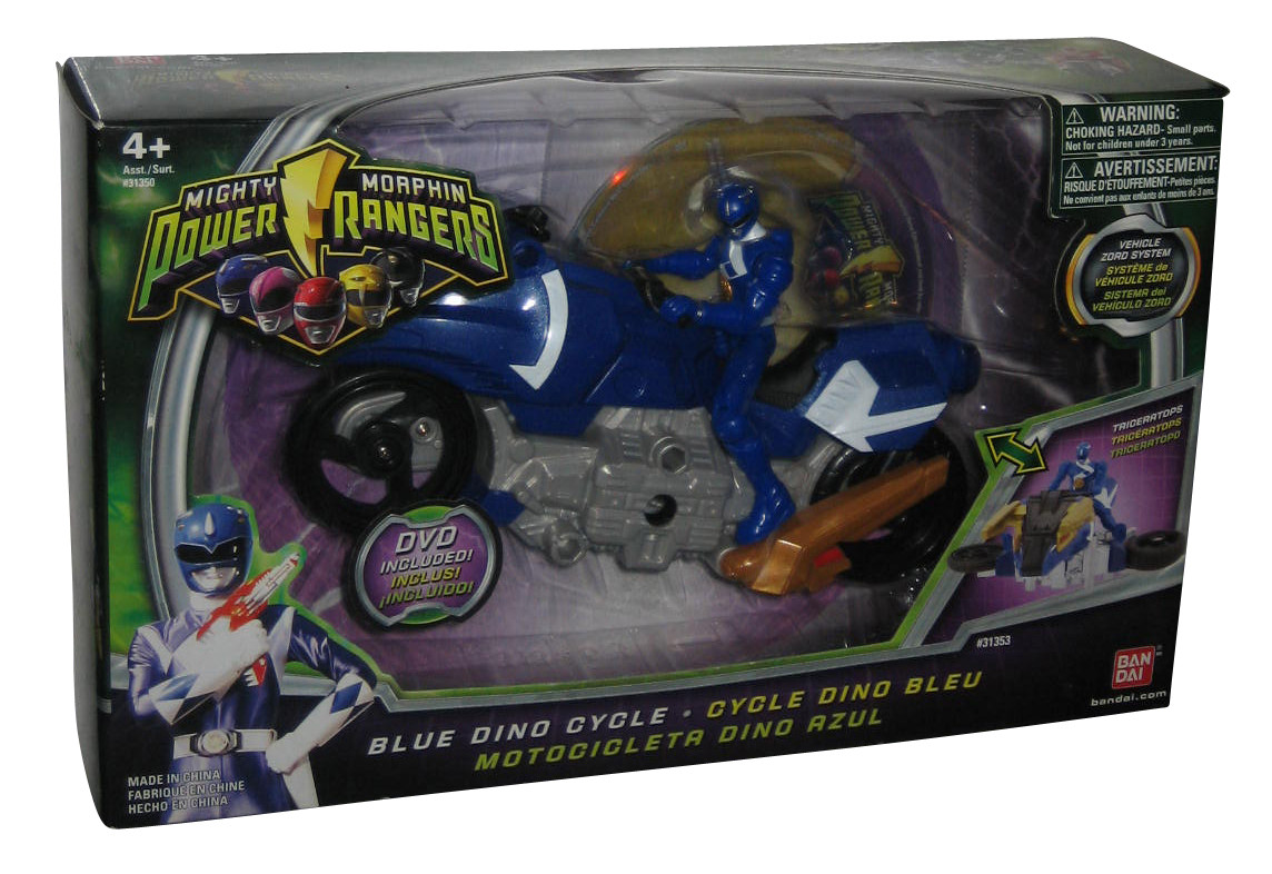 Power Rangers Mighty Morphin (2009) Bandai Blue Dino Cycle Toy