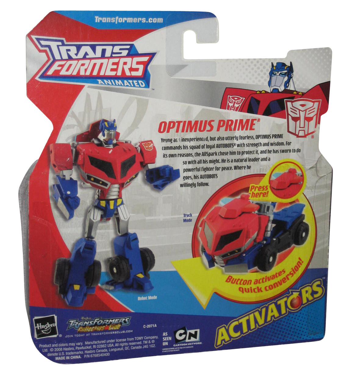 Transformers Animated Activators Autobot Optimus Prime (2008