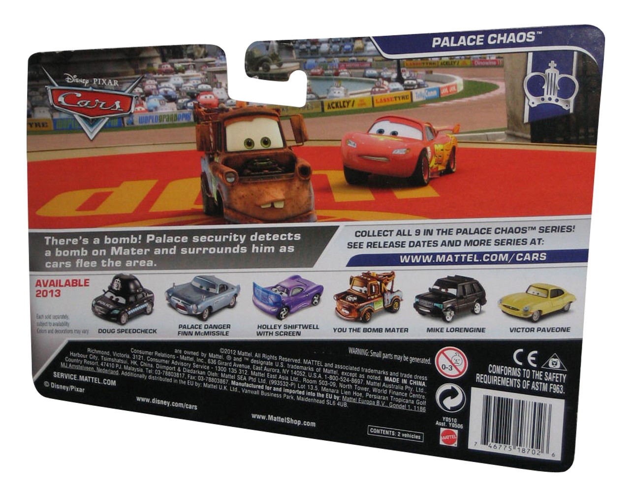 Disney Cars Movie Doug Speedcheck & Yelling Finn McMissile