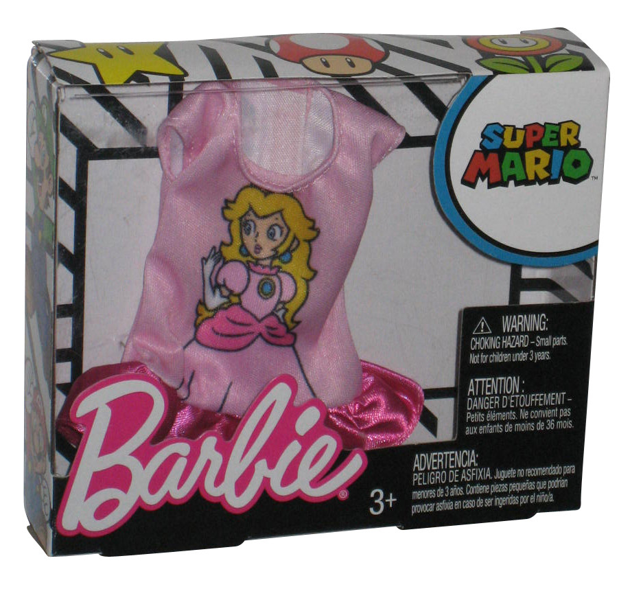 Nintendo Super Mario Barbie Pink Princess Peach Top Fashion