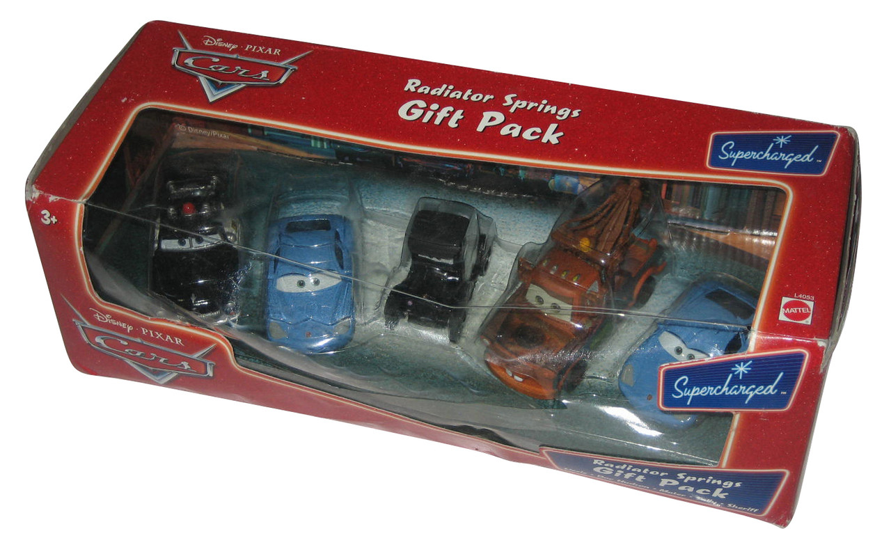 Disney Cars Movie Radiator Springs Supercharged Toy Car Gift Set