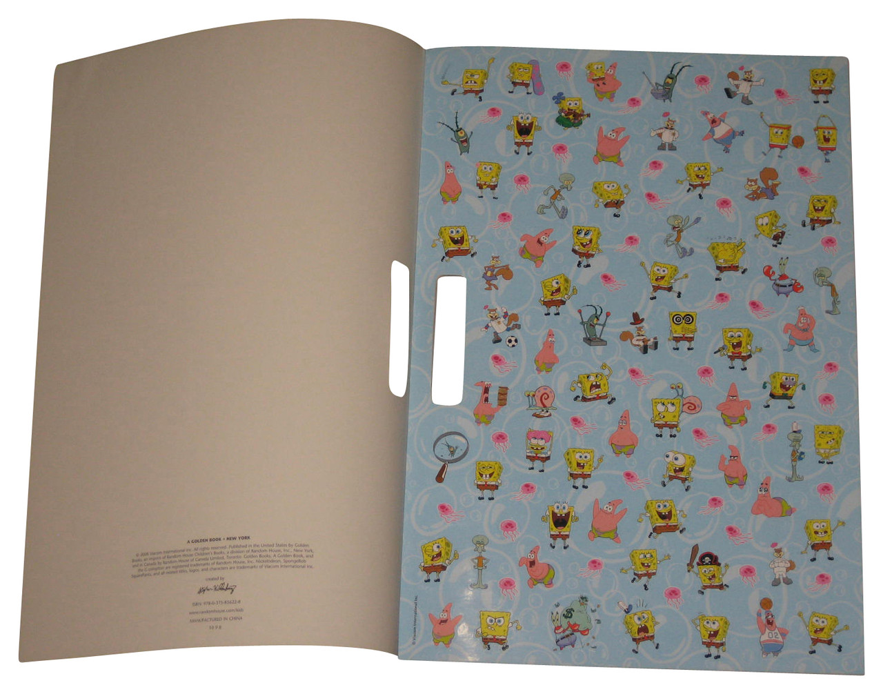 Spongebob Squarepants (2008) Golden Giant Sticker Coloring Book