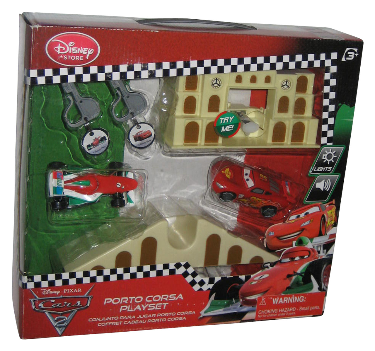 Disney Cars 2 Key Launch Charger Porto Corsa Play Set