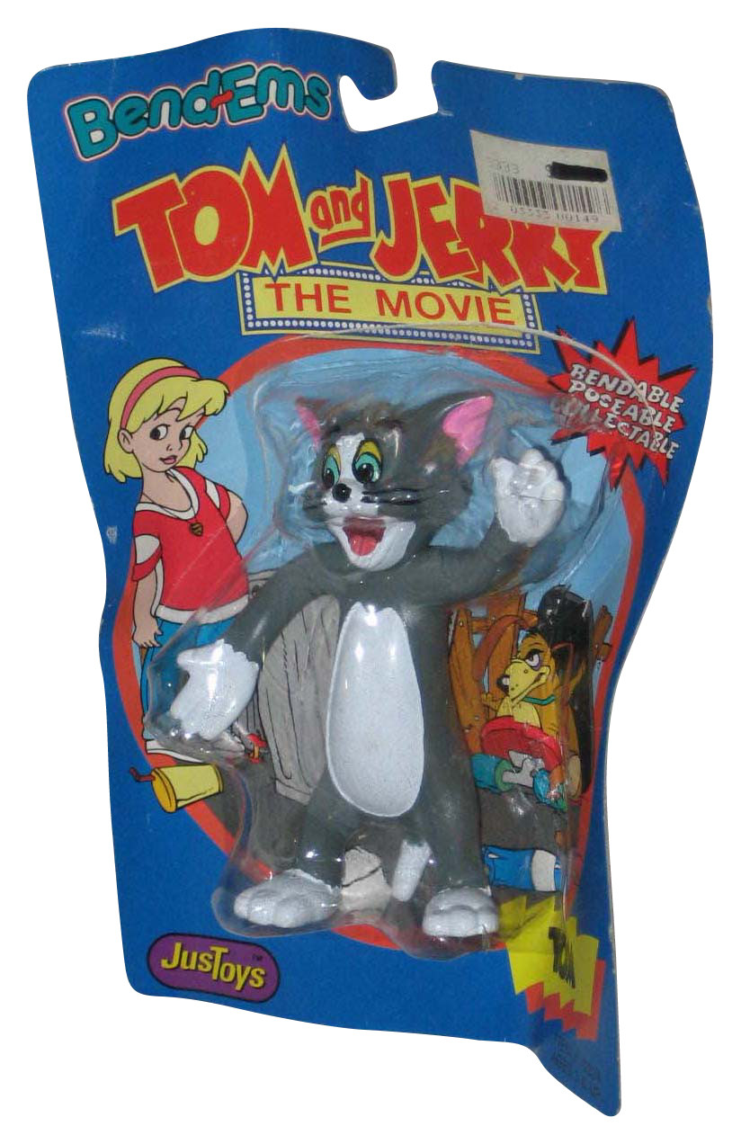 Tom and Jerry The Movie (1992) Just Toys Bendable Rubber 6-Inch