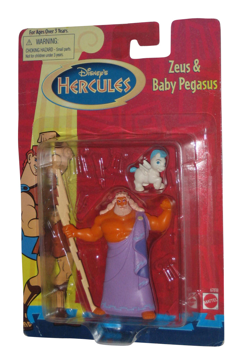 Disney Hercules Zeus & Baby Pegasus Mattel Toy Action Figure