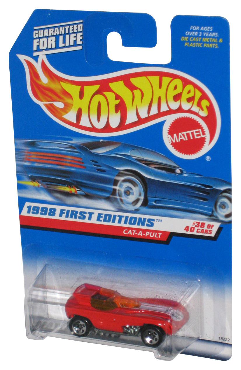 Hot Wheels 1998 First Editions 38/40 Red Cat-A-Pult Die-Cast Toy