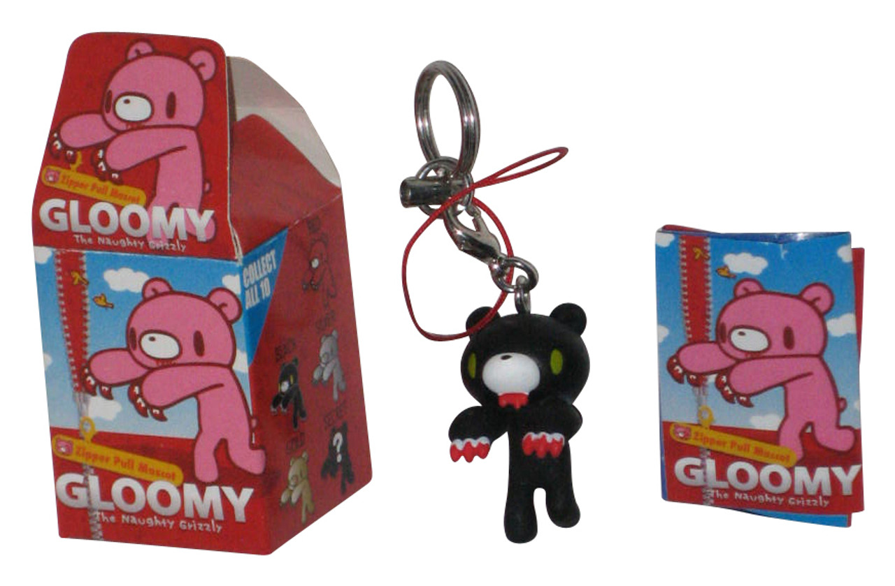 その他 GLOOMY The naughty grizzly Zipper Pulls Gloomy Bear The Naughty Grizzly (2009) Mori Chax Black