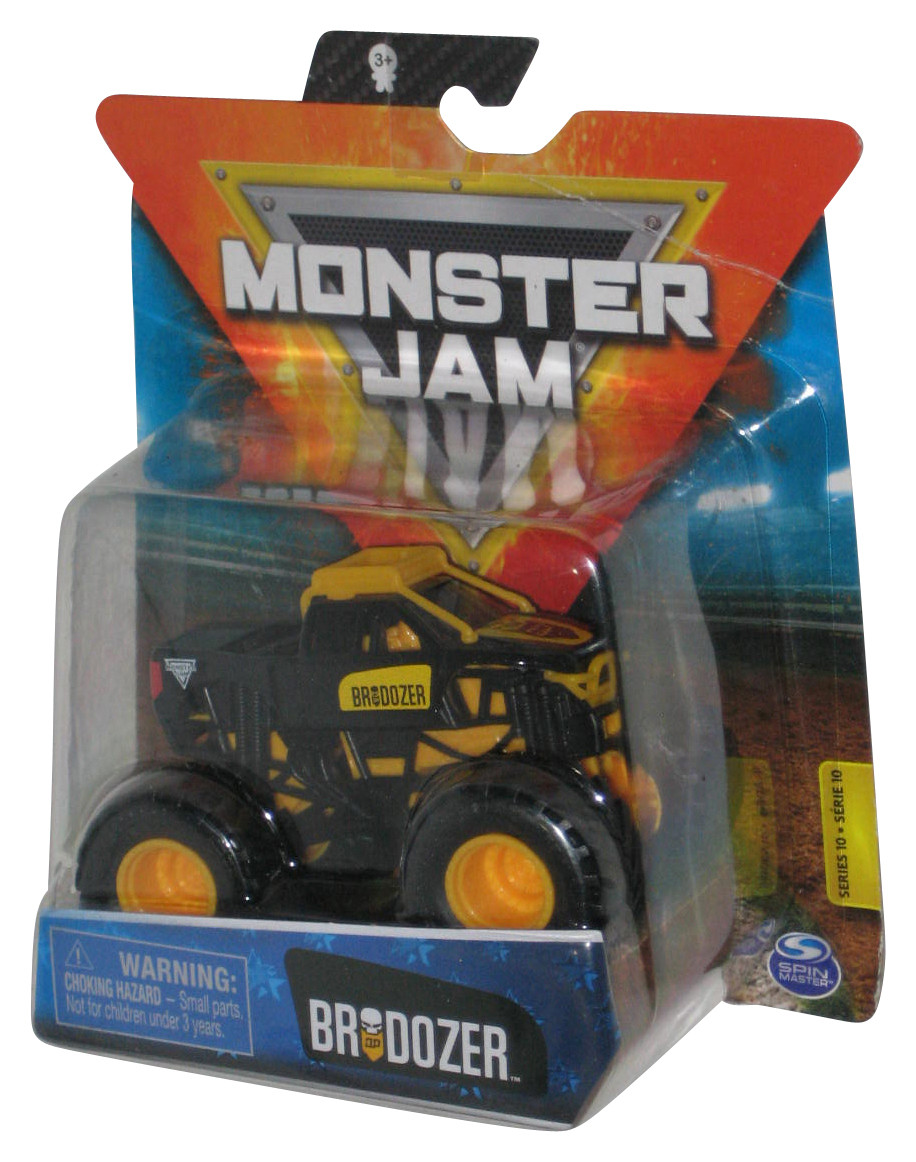 Hot Wheels Monster Jam Brodozer Yellow 1/64 Scale Toy Truck GKWorld