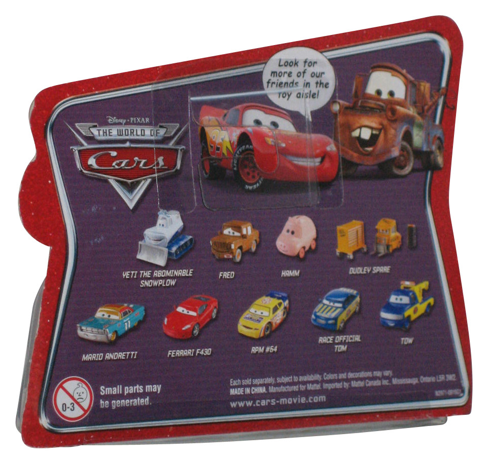 Disney Cars Lightning McQueen Short Card Checkout Lane Mattel