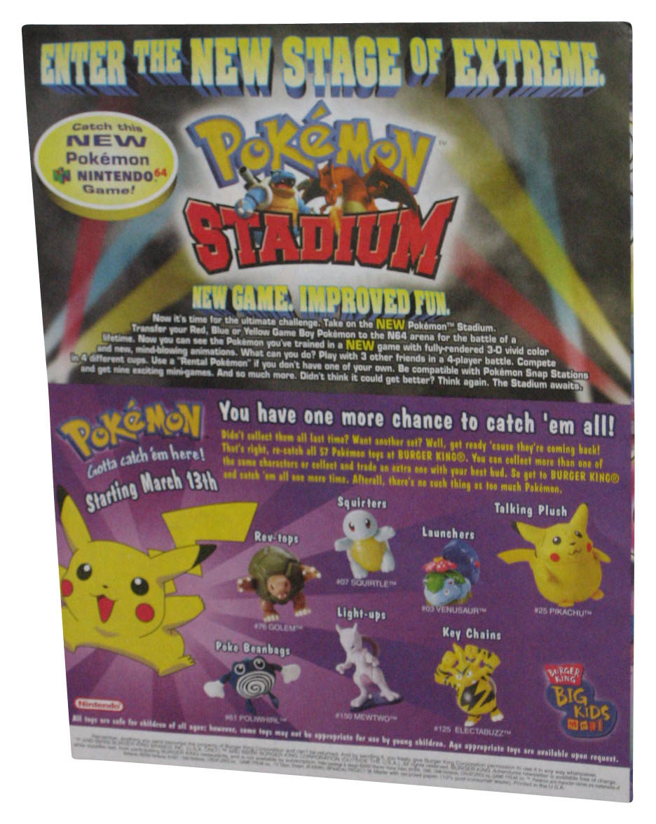 Pokemon Adventures Burger King Kids Meal Volume II Issue Movie