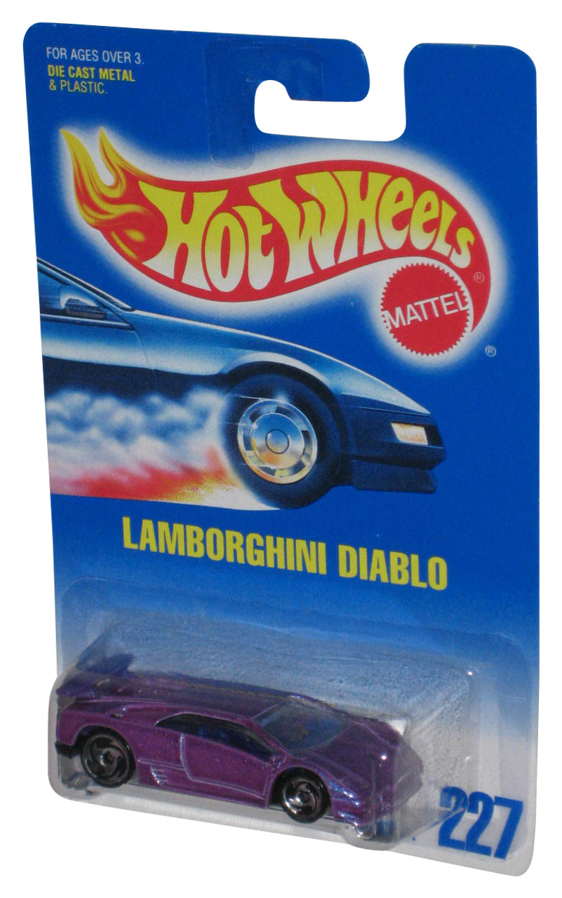 Hot Wheels Lamborghini Diablo (1991) Mattel Die-Cast Purple Toy Car #227 -  GKWorld