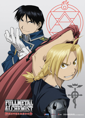 Full Metal Alchemist Brotherhood Anime Cloth Wall Scroll Poster GE