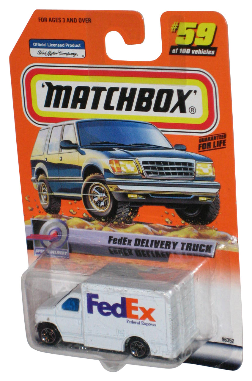 Matchbox Speedy Delivery (1999) White FedEx Toy Truck #59