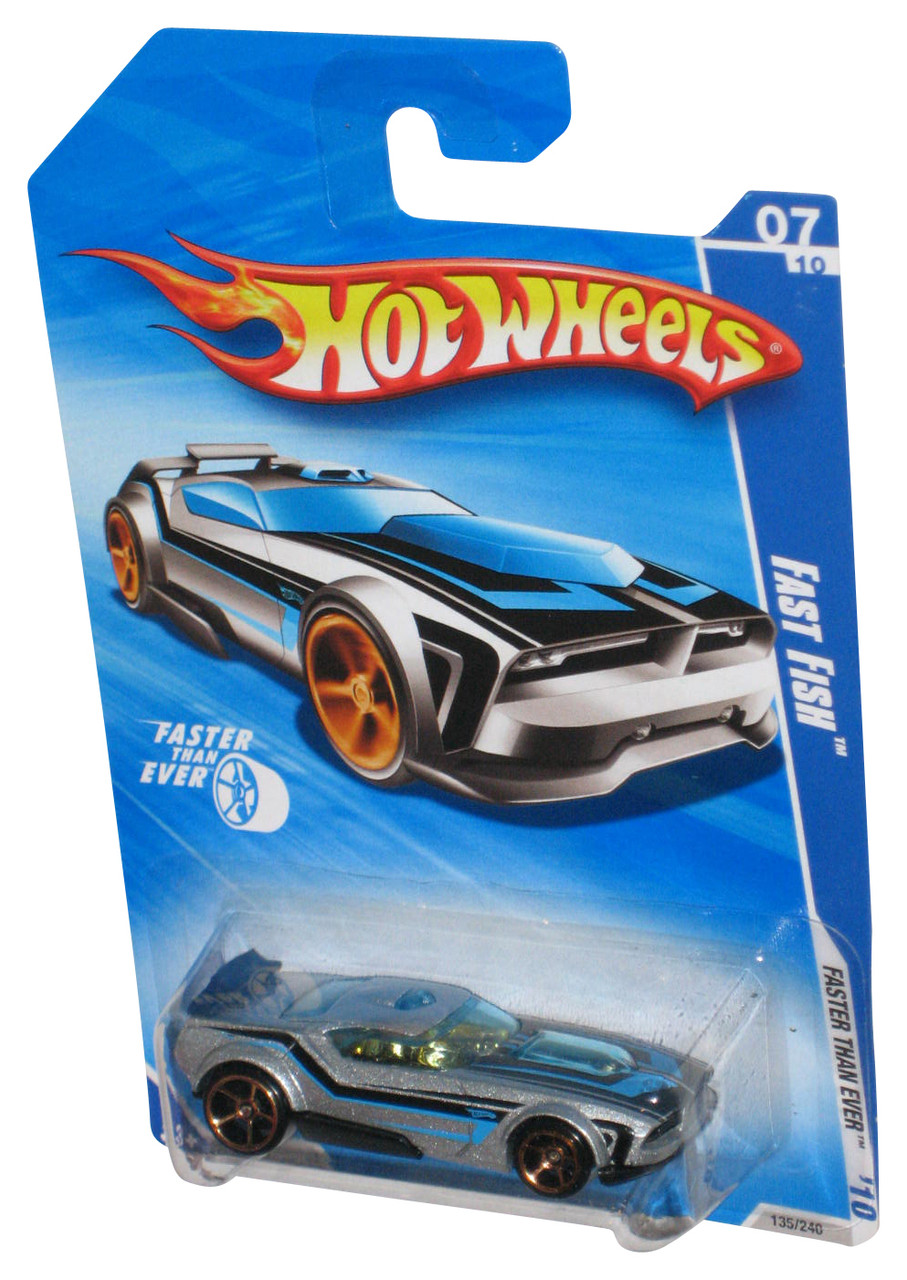 Hot Wheels Faster Than Ever '10 Silver Fast Fish Toy Car 135/240