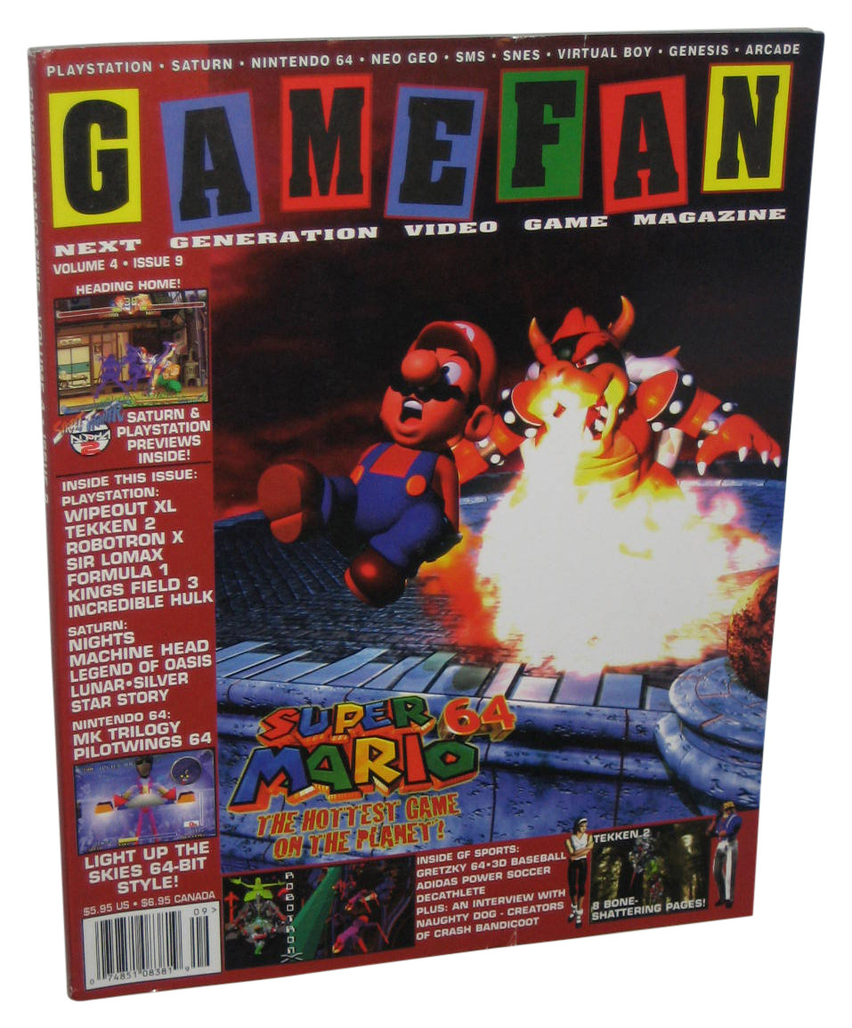 GameFan Issue Magazine Book (Super Mario 64 Cover