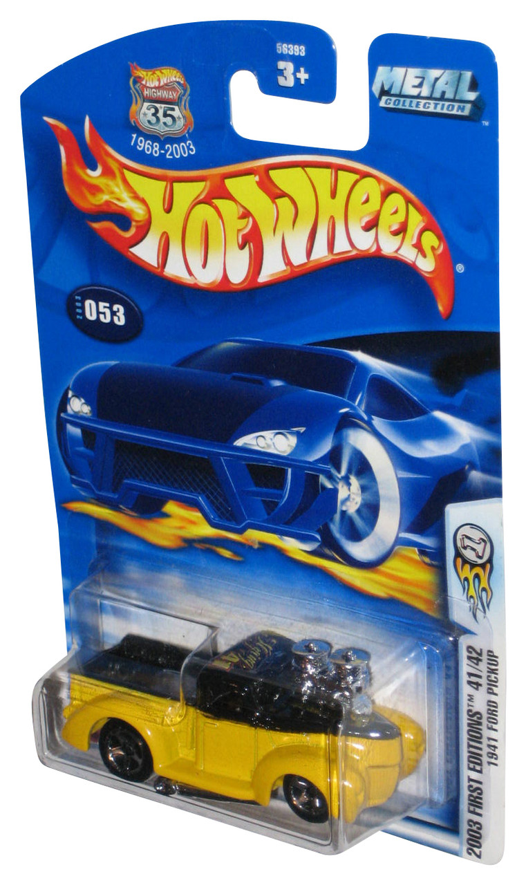 Hot Wheels 2003 First Editions 41/42 Yellow 1941 Ford Pickup