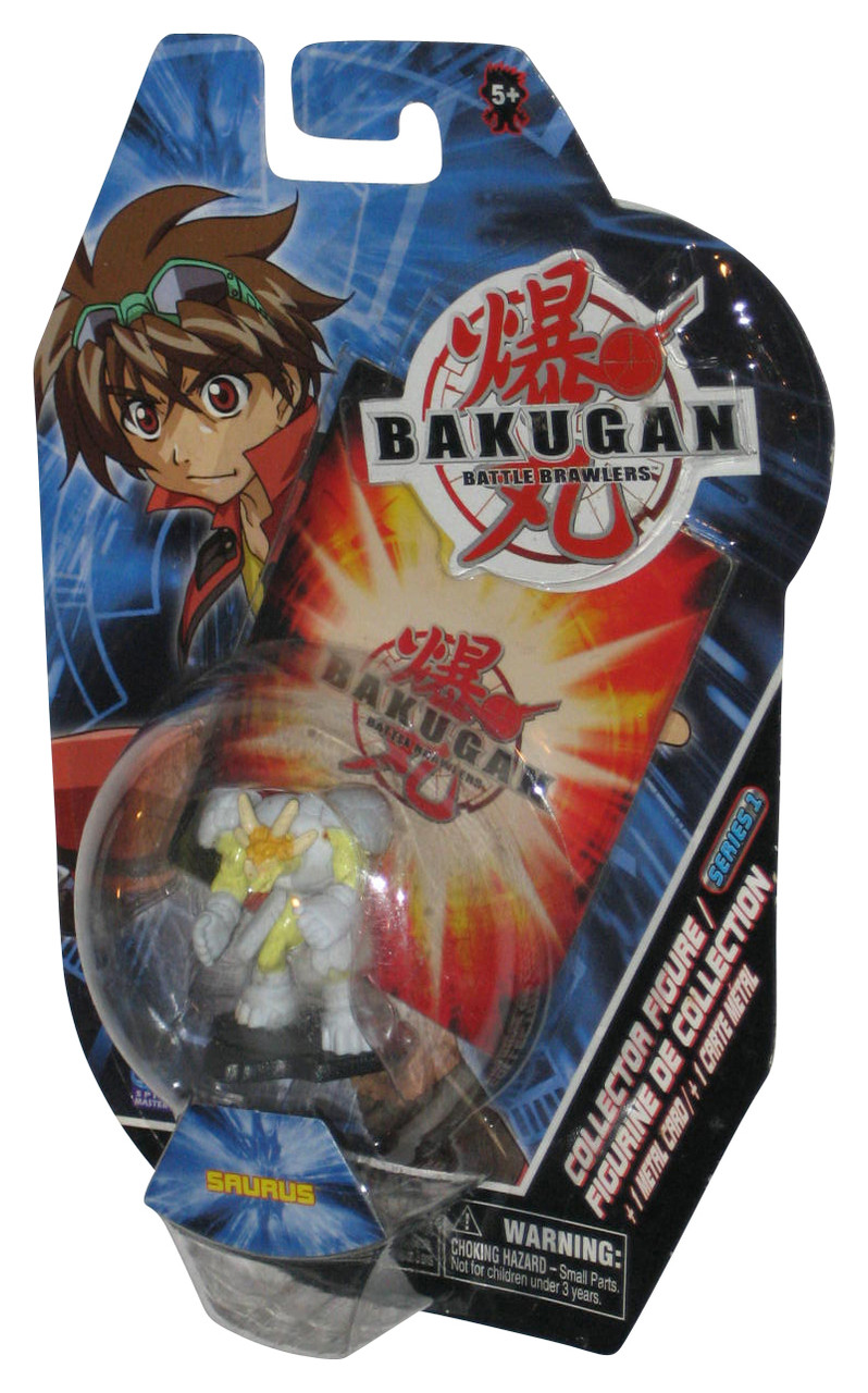 Bakugan Battle Brawlers (2007) Spin Master White Saurus 2-Inch