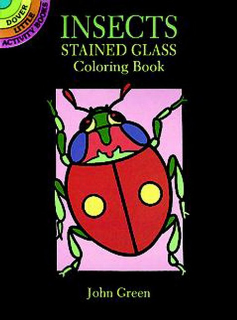 Little Insects Spider Ant Bumblebee Bugs Stained Glass Coloring Book