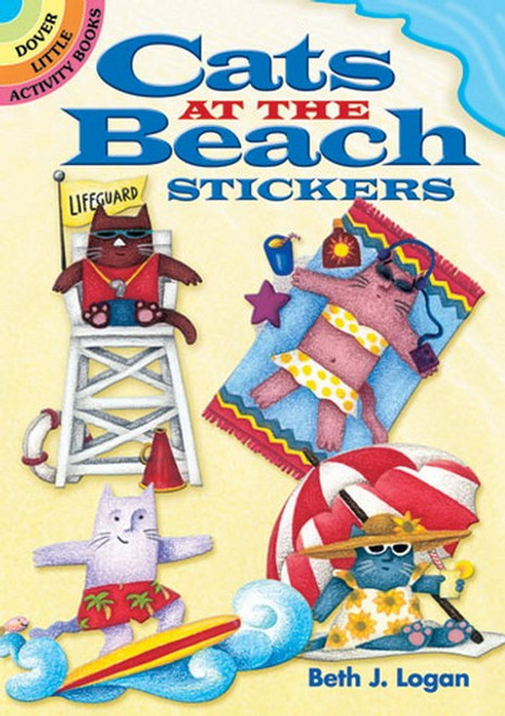 Cats At The Beach Sailor Scuba Surfin Stickers
