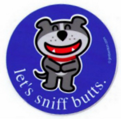 Dog of Glee Let's Sniff Butts Sticker