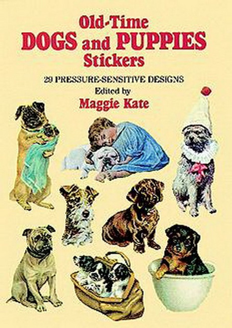 Old-Time Dogs and Puppies Sticker Set - 29 Dog Stickers