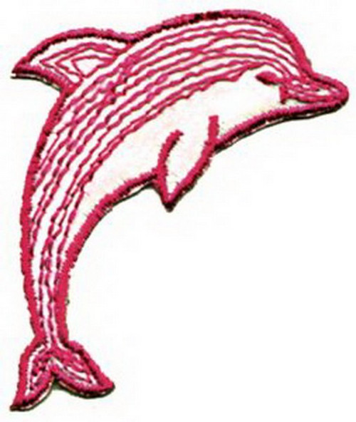 Animals Pink Dolphin Patch P-0136