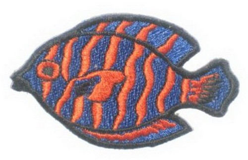 Trigger Fish Embroidered Patch P-0226 (B)