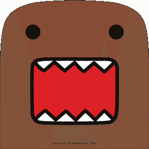 Domo-Kun Rounded Face Sticker DS578